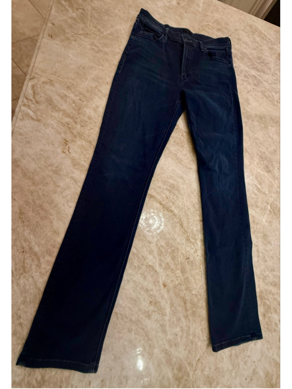 Mother Dazzler Skimp light tripper Blue straight leg Jeans Size 31 mid